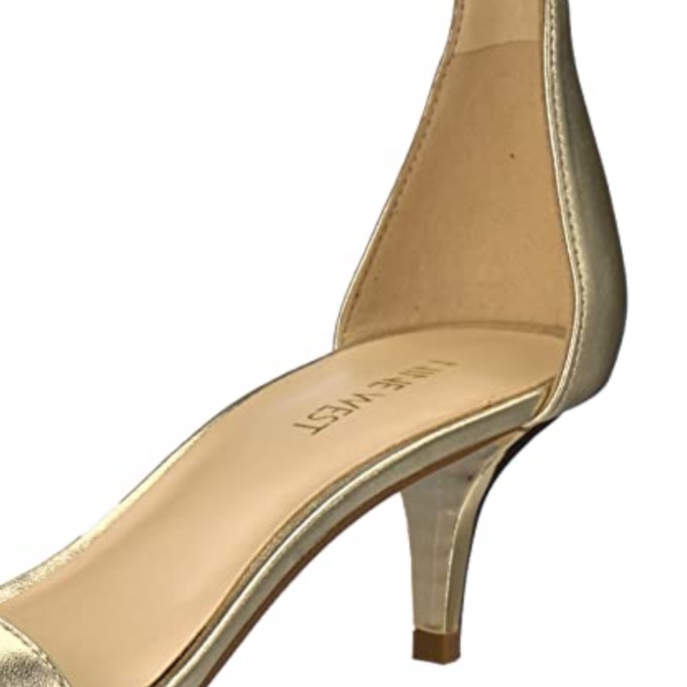 Nine West Women's GOLD Metallic Heeled Sandal